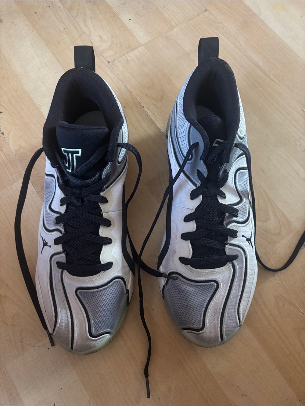 Jordan Men's White and Black Performance Sneakers